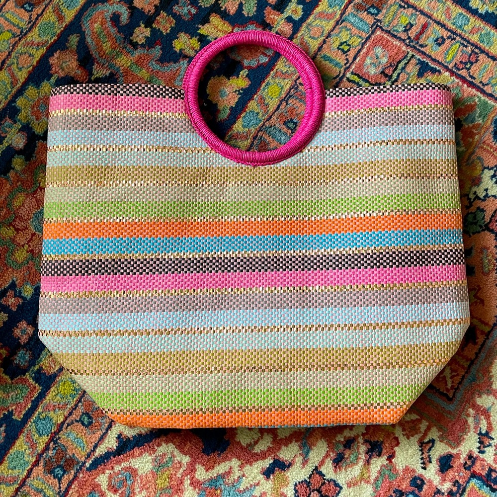 Lilly Pulitzer Inspired Large Purse Tote NWOT Bag Tote Handbag Travel pocketbook